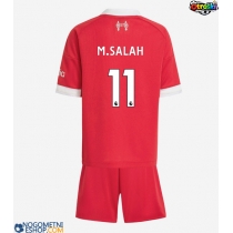 Otroški Nogometni dresi Liverpool Mohamed Salah #11 Domači 2025-26 Kratek Rokav (+ Kratke hlače)